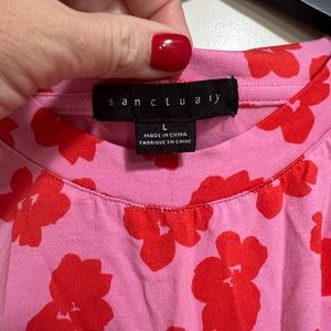 Sanctuary hot pink flower top